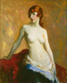 La jeune fille - Robert Henri — vy av konstverket