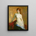 La jeune fille - Robert Henri — inramlat konstverk på väggen
