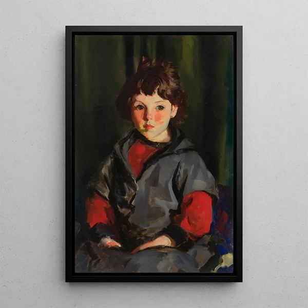 Oskapat konsttryck, Alanna - Robert Henri — inramlat konstverk på väggen