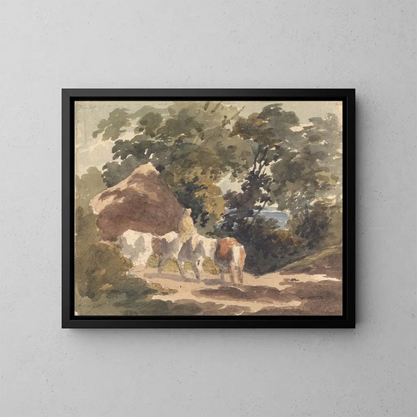 Souvenir de Gainsborough - Robert Hills — inramlat konstverk på väggen