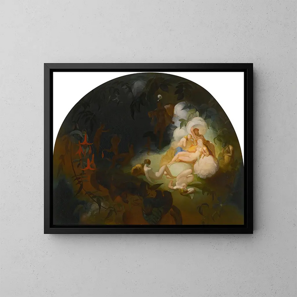 Titania dort - Robert Huskisson — inramlat konstverk på väggen