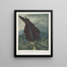 Le Dragon arum - Robert John Thornton — inramlat konstverk på väggen