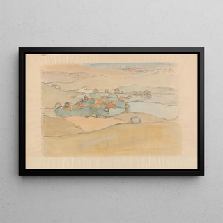 Robert Polhill Bevan - A Village in the Sussex Downs.webp