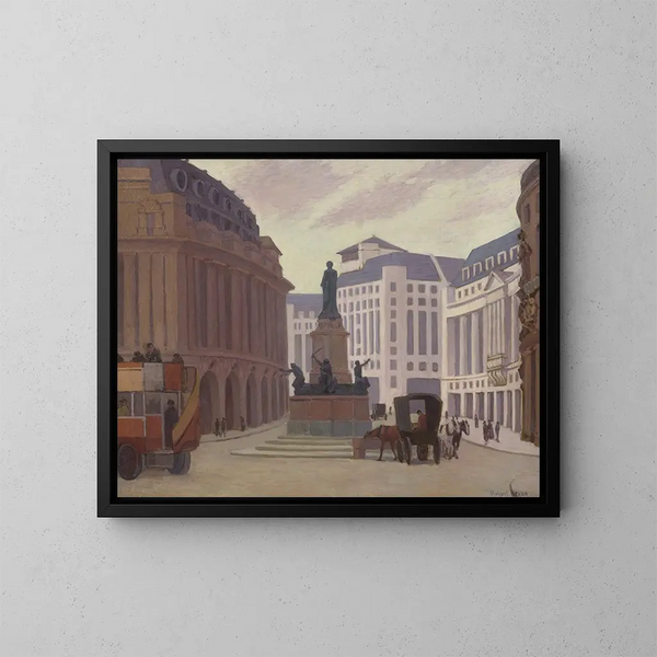 Aldwych - Robert Polhill Bevan — inramlat konstverk på väggen