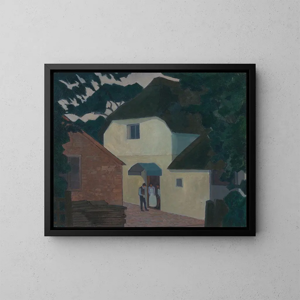 L'Appel au moulin - Robert Polhill Bevan — inramlat konstverk på väggen