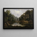 Trou blå, flodvågor, Little Miami-floden - Robert S. Duncanson — inramlat konstverk på väggen