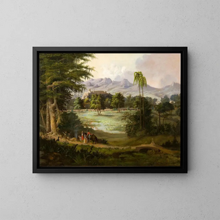 Château de Chapultepec - Robert S. Duncanson — inramlat konstverk på väggen