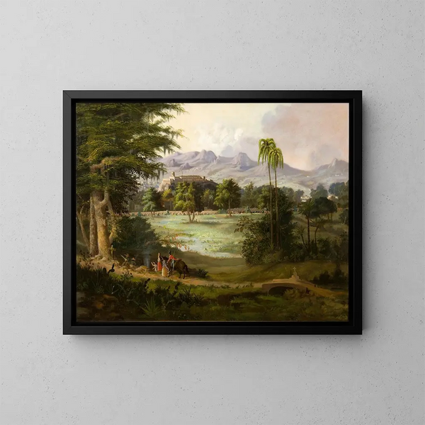 Château de Chapultepec - Robert S. Duncanson — inramlat konstverk på väggen