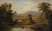 Landskapsmålning med kor som dricker i en bäck - Robert S. Duncanson — vy av konstverket