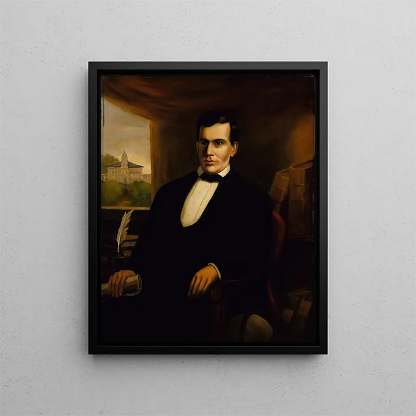 Porträtt av Freeman Cary - Robert S. Duncanson — inramlat konstverk på väggen