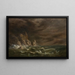 Storm utanför den irländska kusten - Robert S. Duncanson — inramlat konstverk på väggen