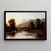 Vue de la rivière Sainte-Anne - Robert S. Duncanson — inramlat konstverk på väggen