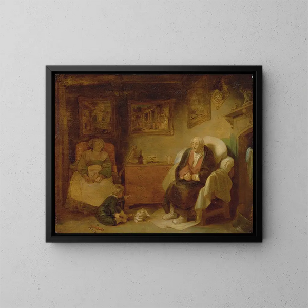 Les Sept Âges de l'Homme, Deuxième Enfance - Robert Smirke — inramlat konstverk på väggen