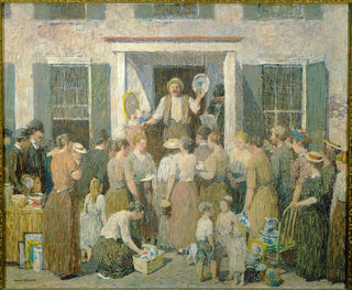 La vente aux enchères - Robert Spencer — vy av konstverket