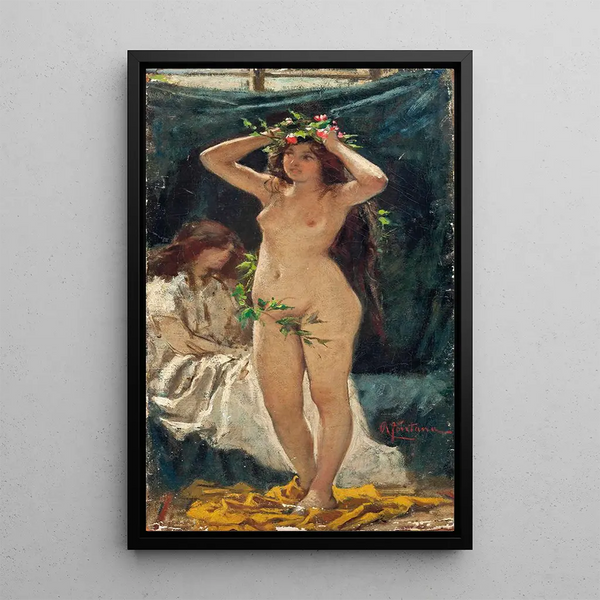 Flore - Roberto Fontana — inramlat konstverk på väggen