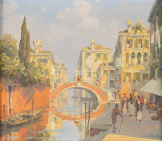 Canal à Venise - Roberto Iras Baldessari — vy av konstverket