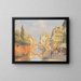 Canal à Venise - Roberto Iras Baldessari — inramlat konstverk på väggen