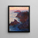 Reproduktion av målningen av klippor på Belle Île, Port-Domois - Claude Monet