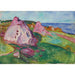 Reproduktion av målningen Röda klippor nära Åsgårdstrand - Edvard Munch