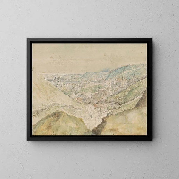 Vue de la ville de Prague - Roelant Savery — inramlat konstverk på väggen