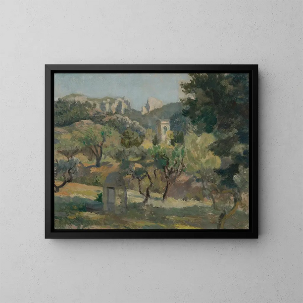Puits de Saint-Rémy - Roger Fry — inramlat konstverk på väggen