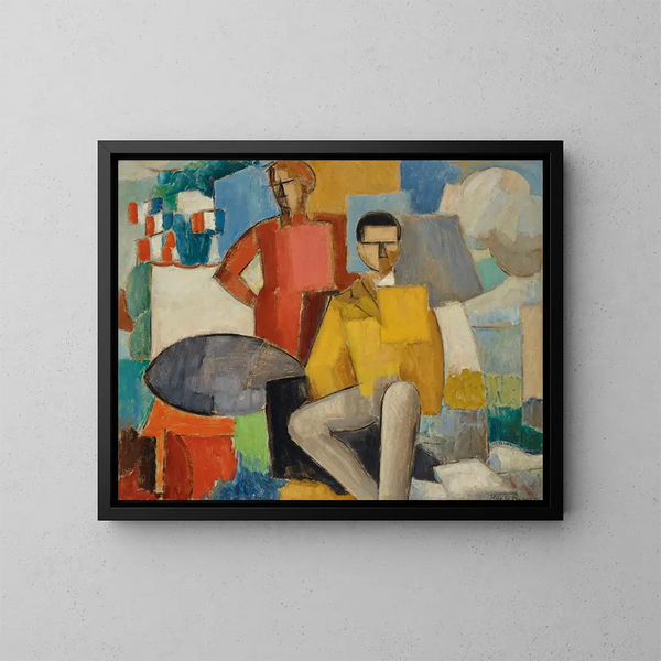 Le Quatorze Juillet - Roger de La Fresnaye — inramlat konstverk på väggen