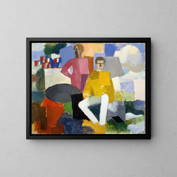 Le Quatorze Juillet - Roger de La Fresnaye — inramlat konstverk på väggen