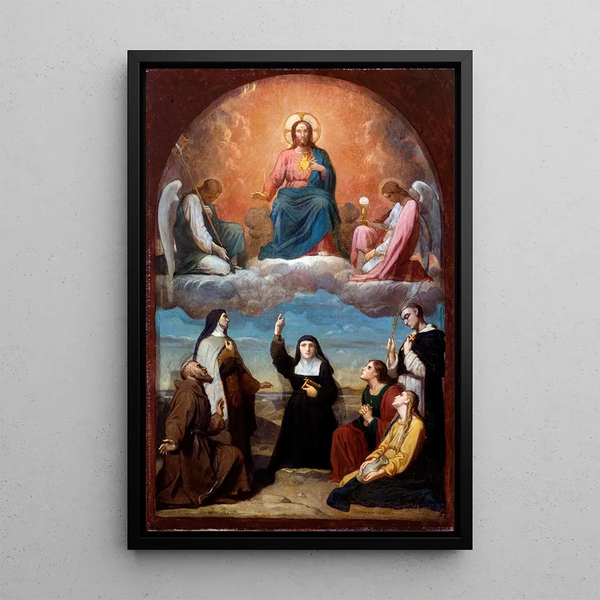 Le Sacré-Cœur - Romain Cazes — inramlat konstverk på väggen
