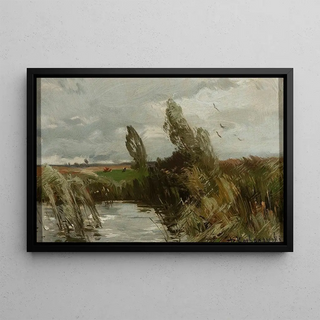 Roman Kazimierz Kochanowski - Landscape with water and bulrush.webp
