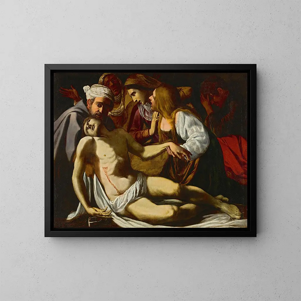 La Lamentation - Ecole de Rome — inramlat konstverk på väggen