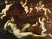 Venus och Cupidon med amoriner - Romerska skolan — vy av konstverket