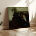 Reproduktion av målningen Romantisk par sittande vid piano - Dean Cornwell