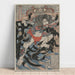 Reproduktion av målningen Rori Hakuchō Chōjun (från serien De 108 hjältarna i romanen Shui Hu Zhuan) - Utagawa Kuniyoshi