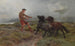 En ghillie och två Shetlandponnyer i ett dimmigt landskap - Rosa Bonheur — vy av konstverket