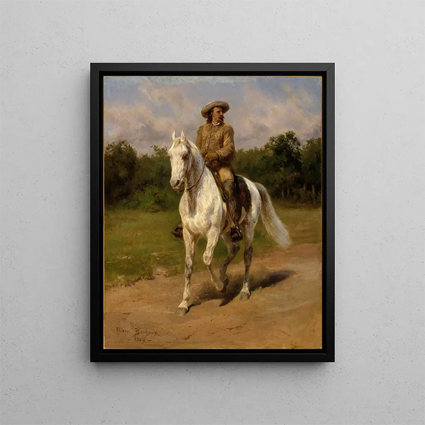 Colonel William F. Cody Buffalo Bill - Rosa Bonheur — inramlat konstverk på väggen