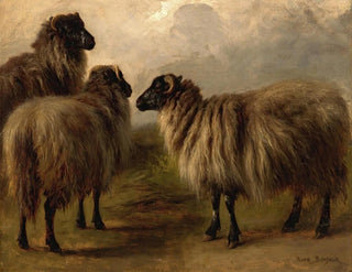Tre ulliga får - Rosa Bonheur — vy av konstverket