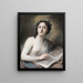 La Poésie - Rosalba Carriera — inramlat konstverk på väggen