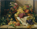 Naturtavla med frukt och blommor - Rosalia Amon — vy av konstverket