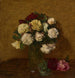 Reproduktion av målningen Rosor i en vas - Henri Fantin-Latour