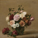 Reproduktion av målningen Rosor i en glasglob - Henri Fantin-Latour