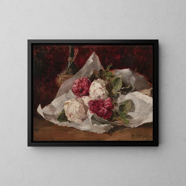 Bouquet de roses - Ross Sterling Turner — inramlat konstverk på väggen