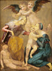Allegori om Frälsningen med Jungfrun och den lille Jesusbarnet, Heliga Elisabeth den unge, Sankt Johannes Döparen och två änglar - Rosso Fiorentino — vy av konstverket