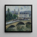 Rouen le pont Corneille - Gustave Loiseau — inramlat konstverk på väggen