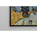 Reproduktion av målningen av vägen med en cypress och en stjärna - Vincent van Gogh