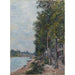 Reproduktion av målningen av Route le long de la Seine à Saint-Mammès - Alfred Sisley