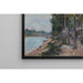 Reproduktion av målningen av Route le long de la Seine à Saint-Mammès - Alfred Sisley