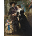 Reproduktion av målningen Rubens, hans fru Helena Fourment och deras son Frans - Peter Paul Rubens