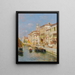 Canal à Venise - Rubens Santoro — inramlat konstverk på väggen