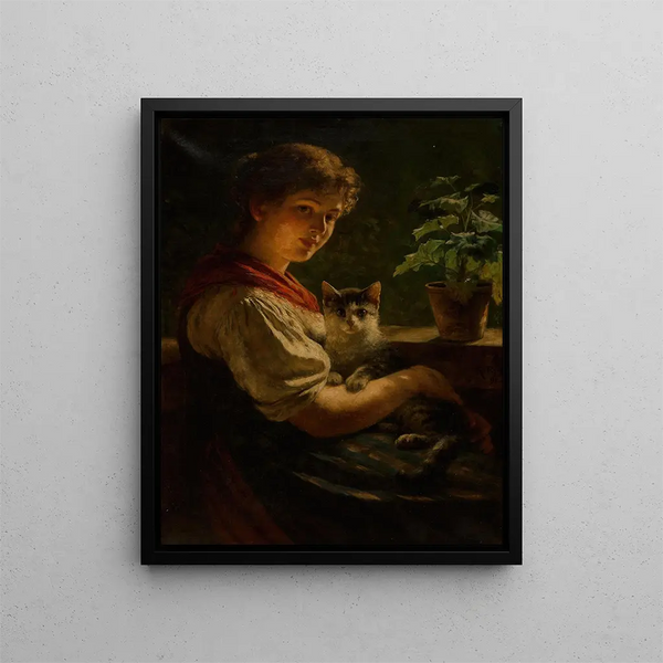 Bästa vänner - Rudolf Epp — inramlat konstverk på väggen