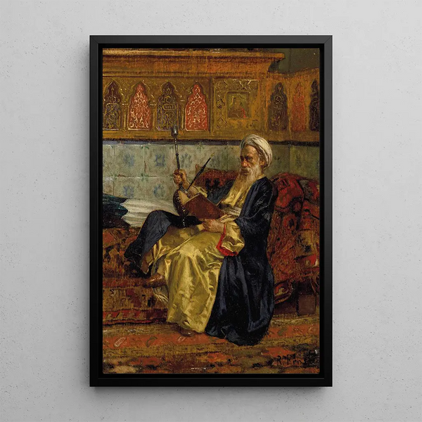 en arabisk lärd - Rudolf Ernst — inramlat konstverk på väggen